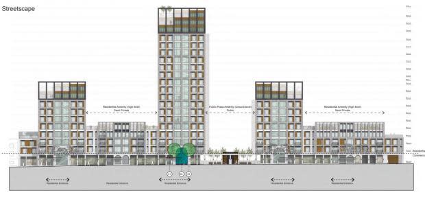 The Argus: Streetscape - Declaración de edificios altos/ Solicitud de planificación para el desarrollo de Aldrington Wharf/ BHCC