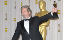 <b>Jeff Bridges – Crazy Heart</b><br> Jeff Bridges had been stacking up Oscar nominations since his first for 'Starman' in 1984 (he lost out, and quite rightly, to F. Murray Abraham in 'Amadeus' that year). More followed, however. He was overlooked by the Academy for even a nomination for 'The Fisher King', though he got a Golden Globe nod, and then he failed to convert his Best Supporting Actor nomination for 'The Contender' in 2000. Many also thought he deserved a nomination for his cult role as Jeffrey 'The Dude' Lebowski in the Coen Brothers' near-perfect 'The Big Lebowski'. But again, not a sausage. When 'Crazy Heart' arrived in 2009, the stars aligned and a combination of his venerable stature in Hollywood and having been criminally passed over for so many years scored him the gong for what was, essentially, a decent performance in an unremarkable film.