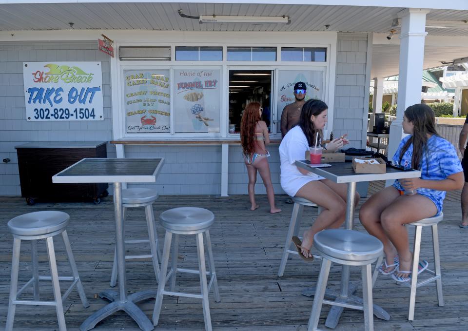 Shore Break sells a variety of treats for beach-goers Thursday, June 17, 2021, in Bethany Beach, Delaware.