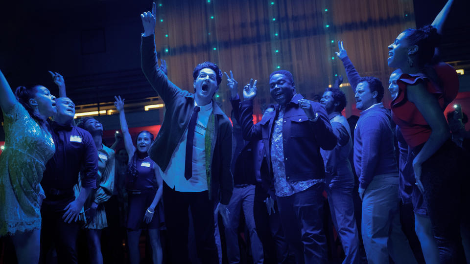 Ben Schwartz and Sam Richardson in “The Afterparty,” now streaming on Apple TV+.