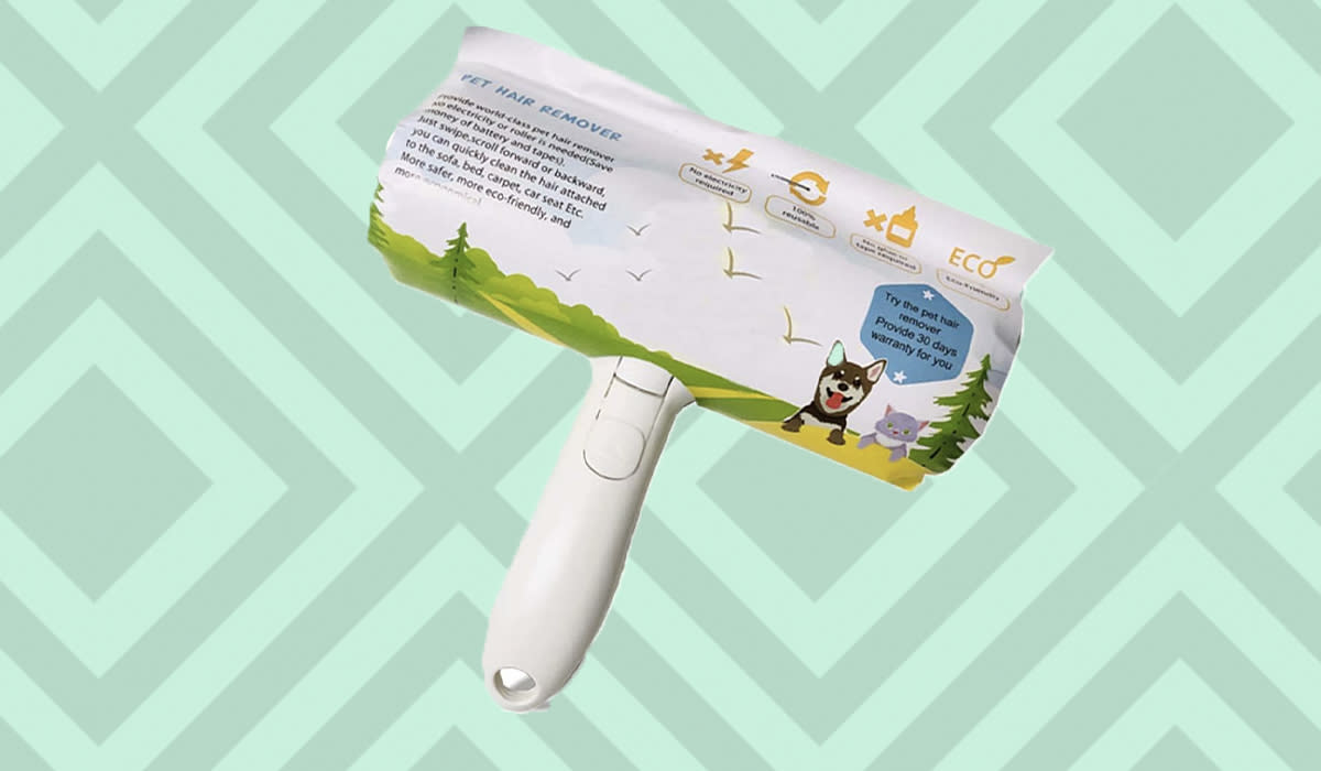 A product that poses the questioin: You're not still using those annoying, sticky-sheeted lint rollers to wage war against the scourge of pet hair, are you? (Photo: Walmart)