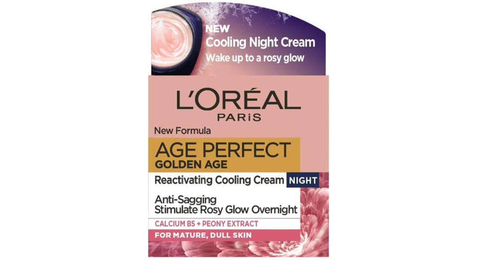 L'Oreal Paris Age Perfect Golden Age Cooling Night Cream Moisturiser for Mature Skin