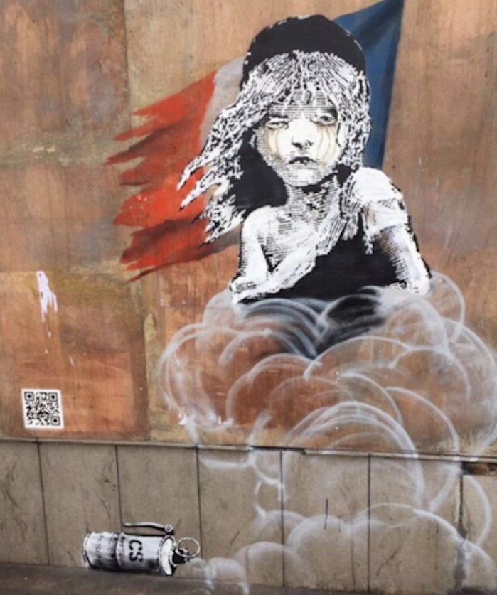 Banksy 'Les Misérables' Art About Calais Refugee Camp Appears on French Embassy in London