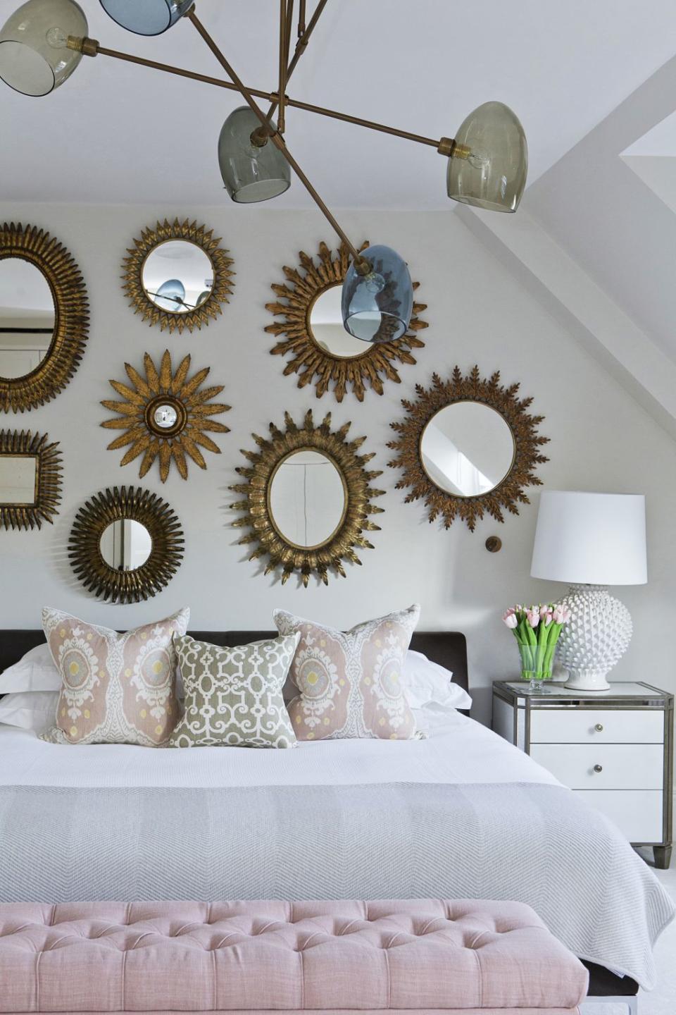 Create a gallery wall with mirrors
