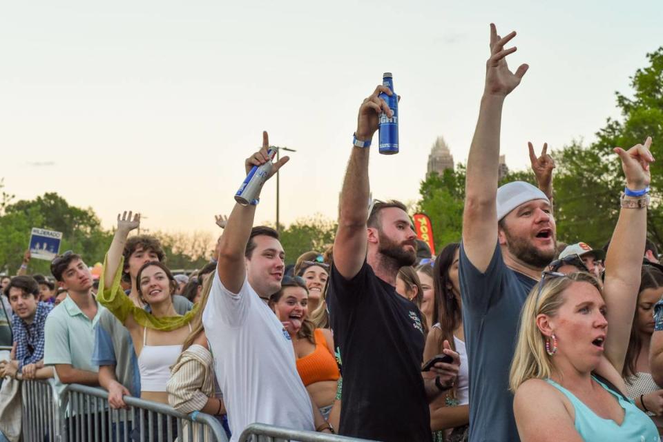 Crowds gathered at AvidXchange Music Factory Festival Grounds Saturday, April 15, 2023 for Moo, Brew & ‘Que Fest’s first day, featuring headliner band Mt. Joy.