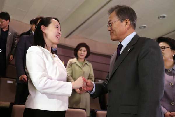 北韓最高領導人金正恩之妹金與正展開微笑外交。資料照