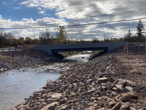 Pictured is the new bridge named after Charlotte Watson. It opened last fall to replace a covered bridge that was washed away by a storm in 2015. 