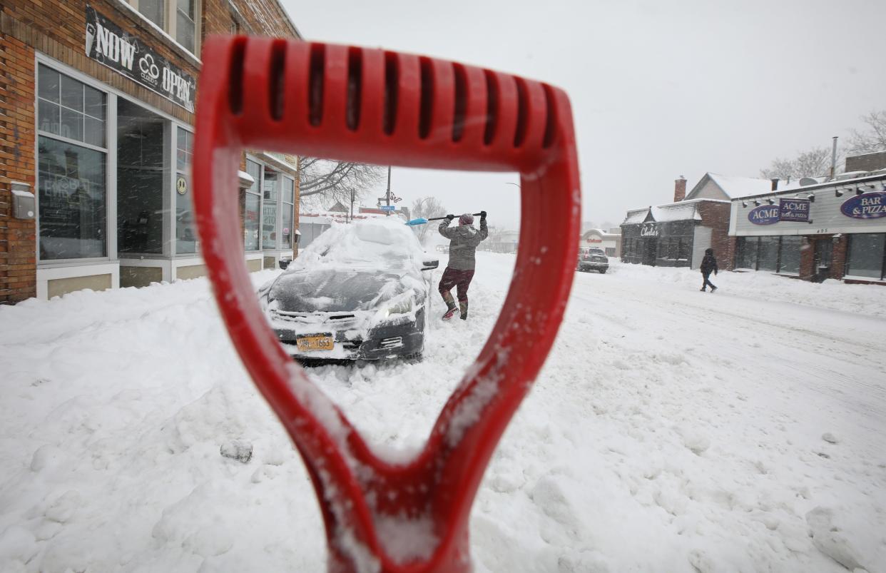 The Weather Service defines a white Christmas as having 1 inch of snow on the ground on the morning of Dec. 25.