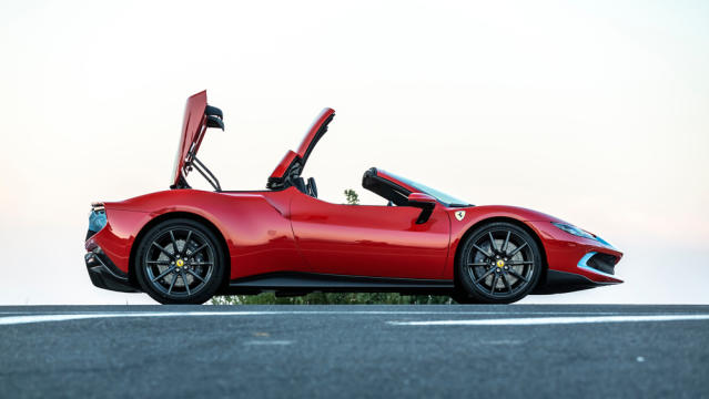 2023 Ferrari 296 GTS Drops the Top, Keeps the Plug