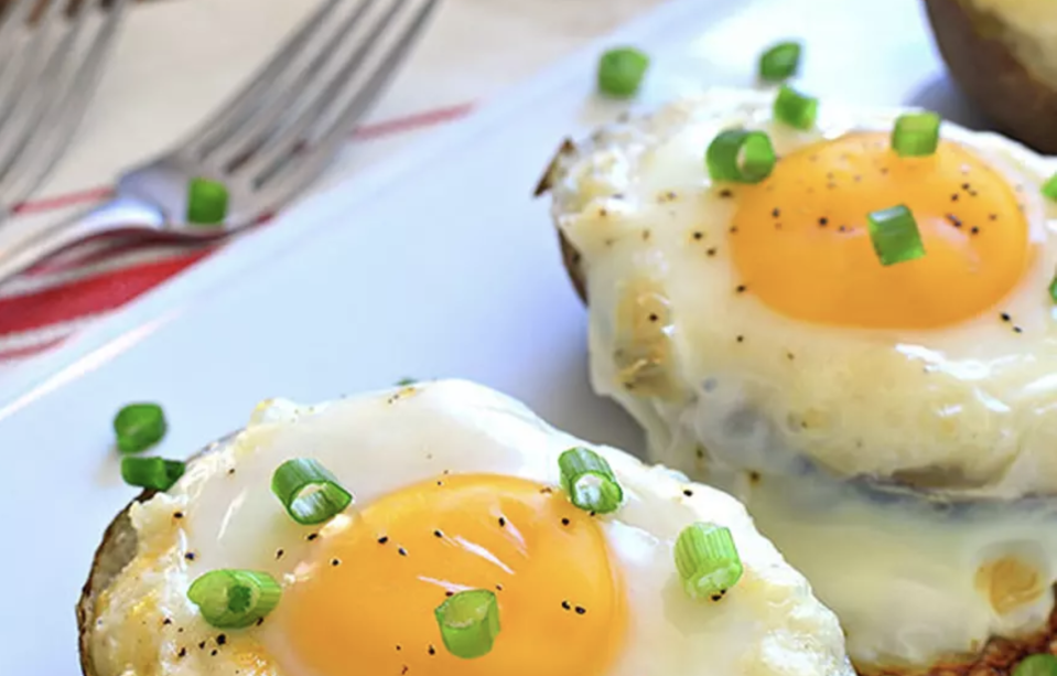 Twice Baked Potatoes With Egg