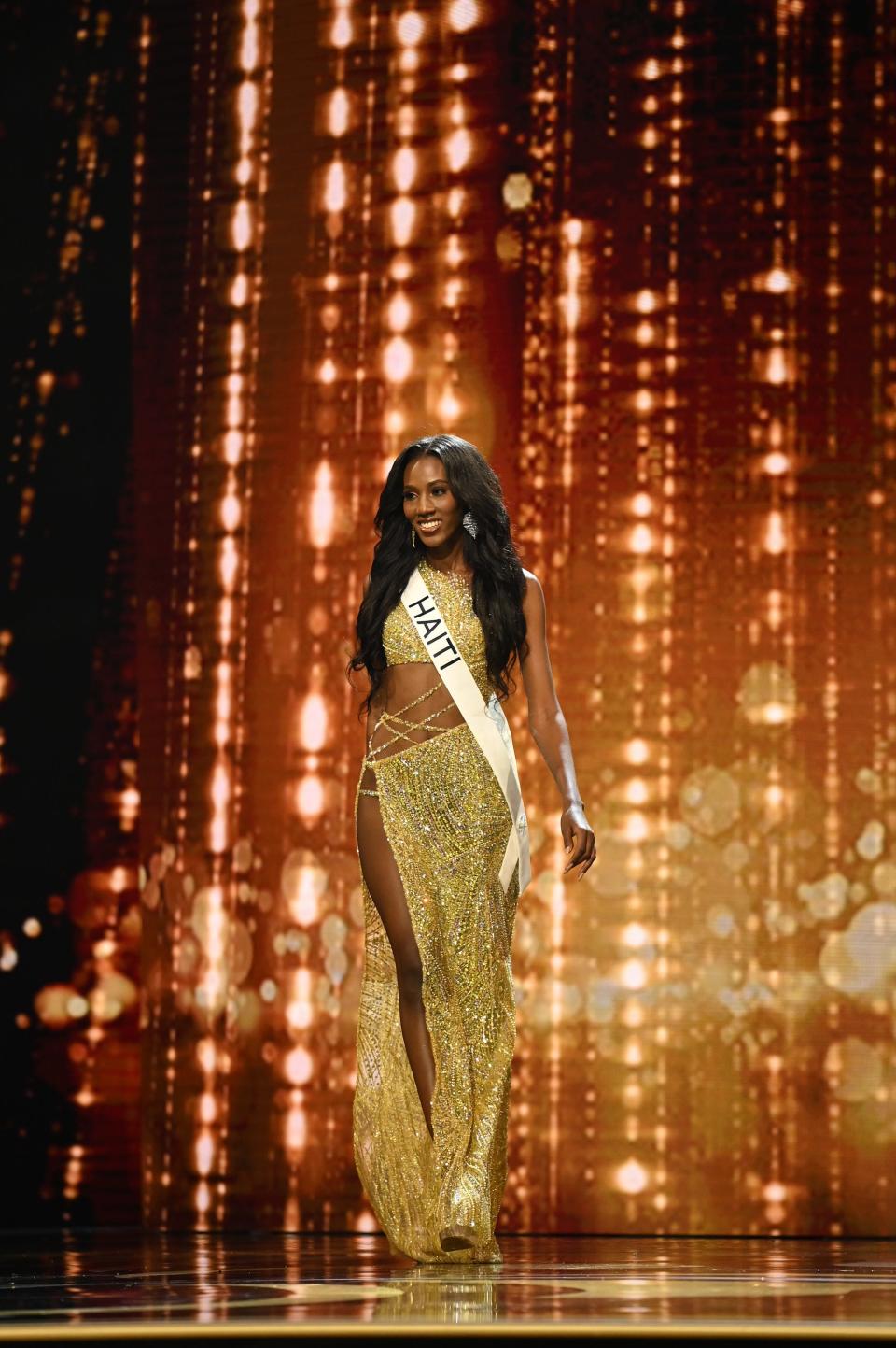Miss Haiti competes in the 71st annual Miss Universe pageant.