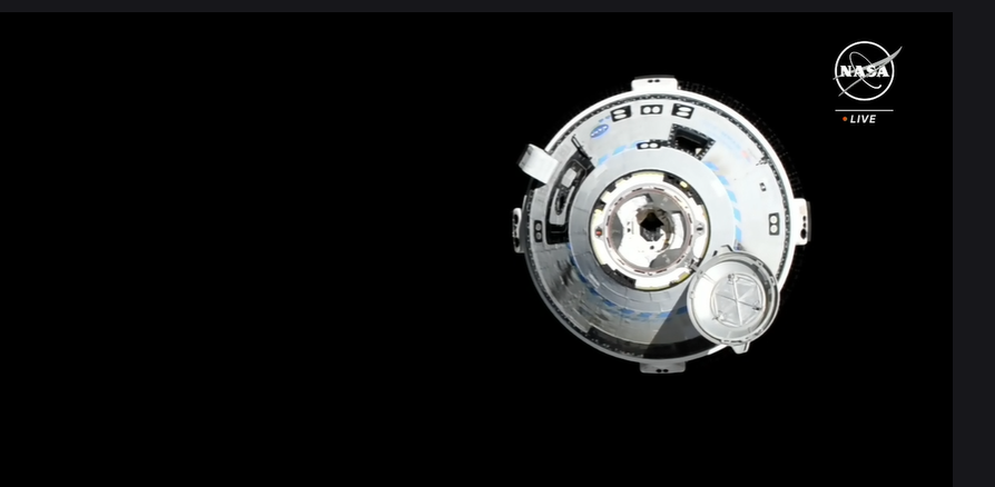 Starliner moves toward the International Space Station, as seen on NASA's June 6 livestream.