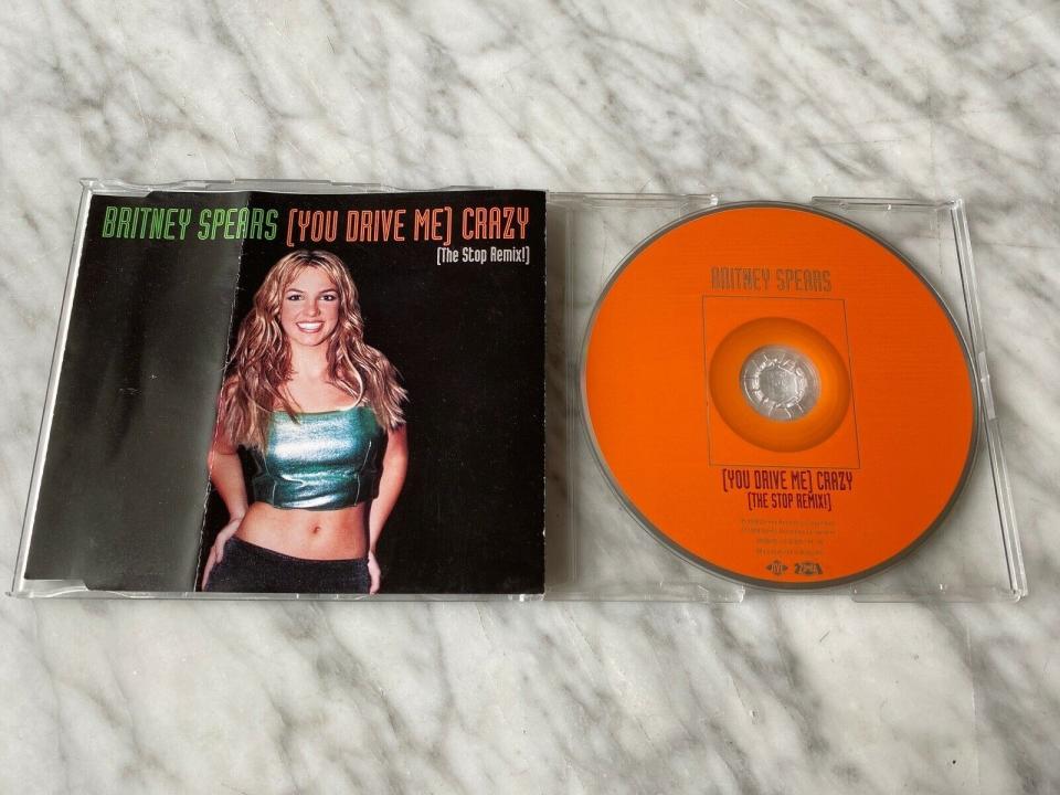 Opened CD import single for Britney Spears' "You Drive Me Crazy"