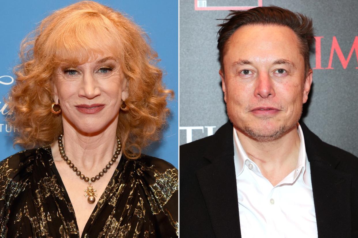 Kathy Griffin attends the Fourth Annual Critics Choice Real TV Awards; Elon Musk attends TIME Person of the Year