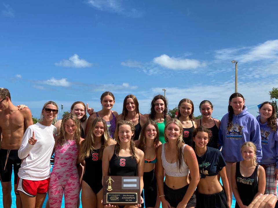 Satellite girls swimming won the Cape Coast Conference swimming title on Friday Oct. 6, 2023
