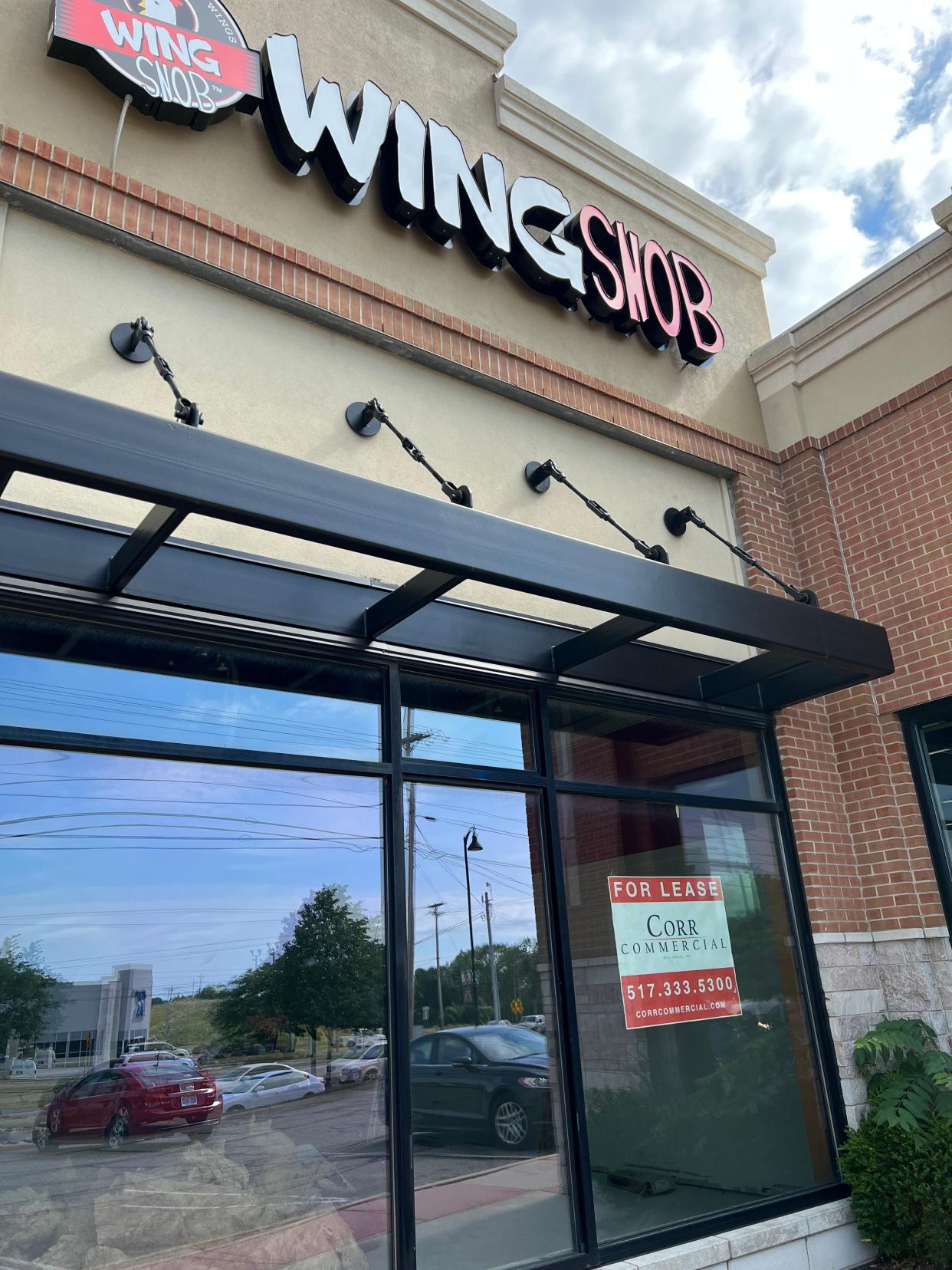The future fast-casual chicken wing restaurant Wing Snob at 3415 E. Saginaw St. on July 11, 2022.