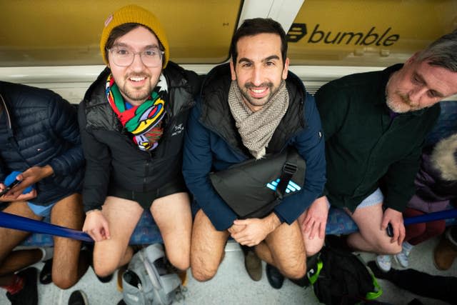 Underwear on full display as No Trousers Tube Ride returns to London