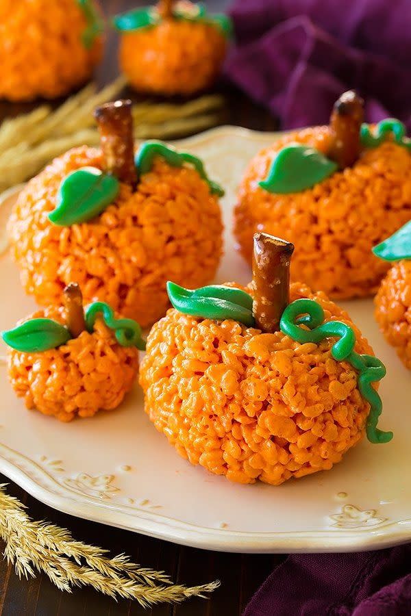 Pumpkin Rice Krispie Treats