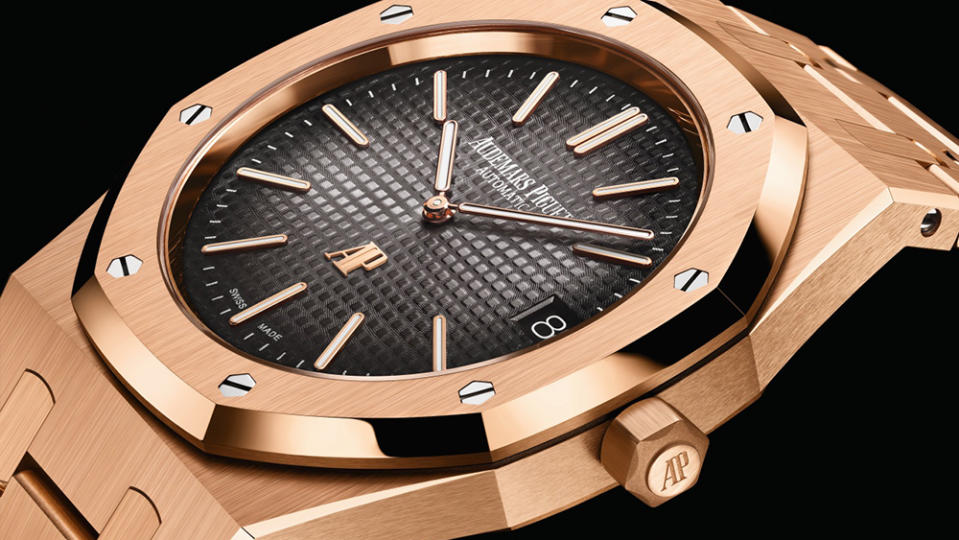 Audemars Piguet Royal Oak Jumbo Extra-Thin 50th Anniversary in Pink Gold