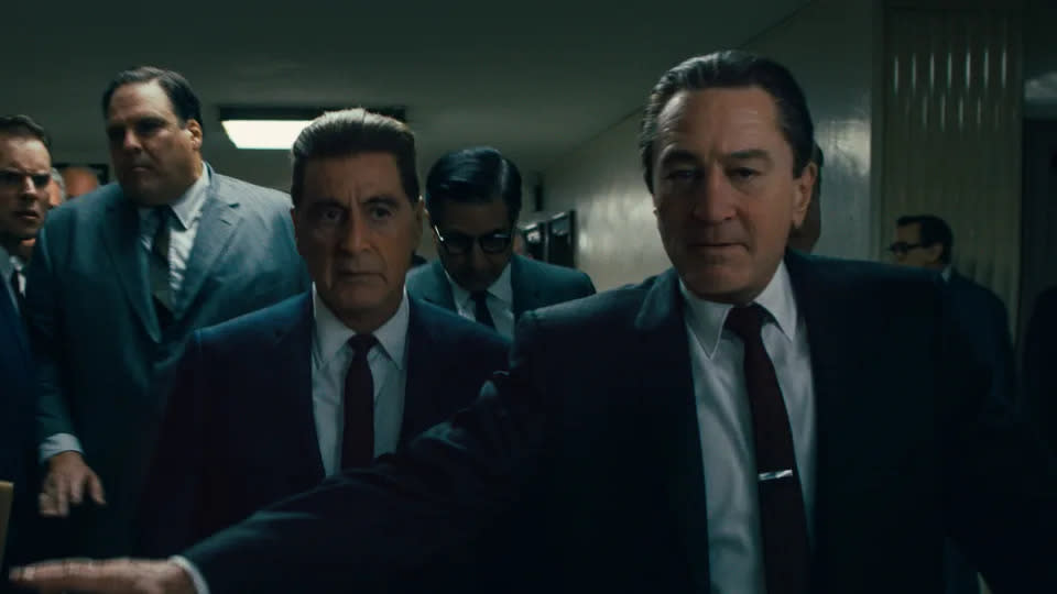 Al Pacino und Robert De Niro in Martin Scorseses Krimi „The Irishman“. (Netflix)