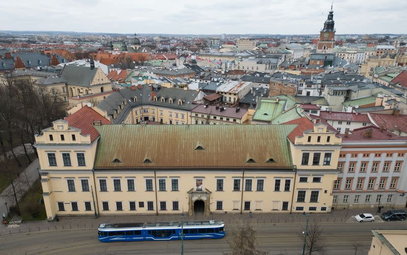 General view of Roman Catholic Metropolitan Archdiocese in Krakow