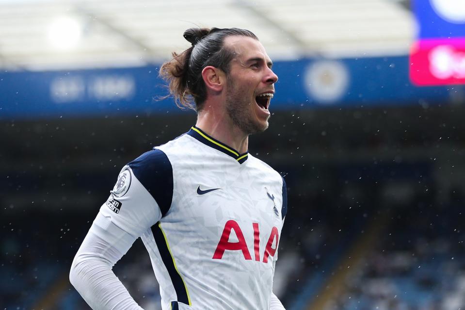 <p>Gareth Bale signed off his Tottenham loan with two goals at Leicester</p> (Tottenham Hotspur FC via Getty I)