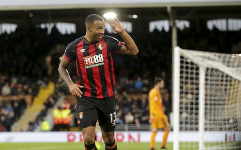 Callum Wilson of Bournemouth celebrates after scoring a goal to make it 3-0 during the Premier League match between Fulham FC and AFC Bournemouth - Credit: AFC BOURNEMOUTH