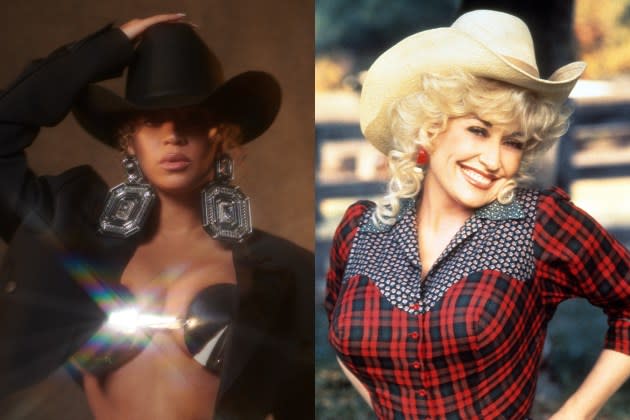 Beyoncé; Dolly Parton - Credit: Mason Poole; 20th Century-Fox/Getty Images