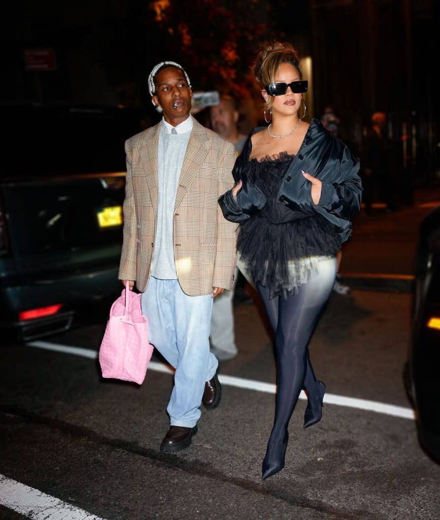 FEATURE ASAP Rocky and Rihanna Stylish Date Night