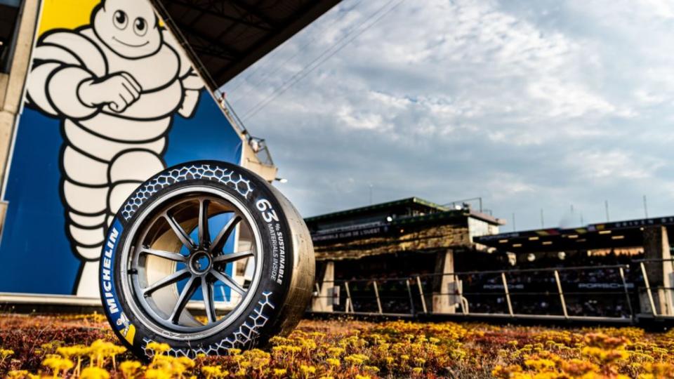 米其林持續推出可持續比例材質增加的輪胎，今年達到63%比例使用的目標。(圖片來源/ Michelin)