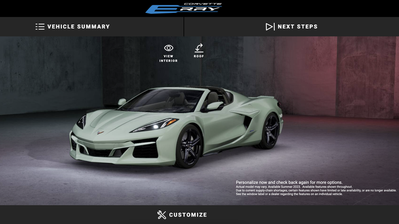 2024 Chevrolet Corvette E-Ray visualizer 