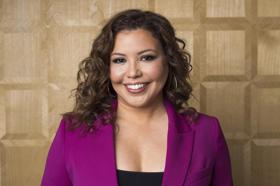 Justina Machado poses for a portrait at the London West Hollywood at Beverly Hills to promote her series “The Horror of Dolores Roach" on Thursday, June 22, 2023, in Los Angeles. (Photo by Willy Sanjuan/Invision/AP)