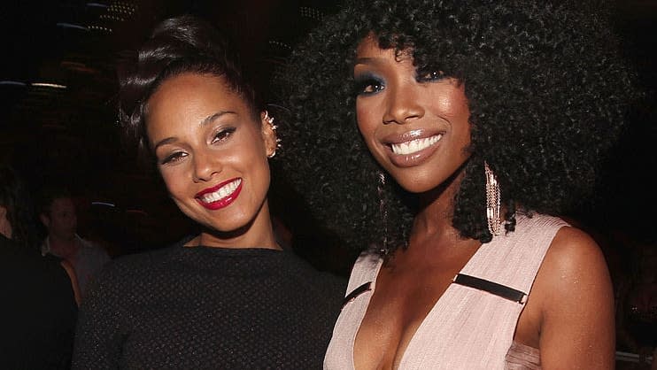 Alicia Keys and Brandy