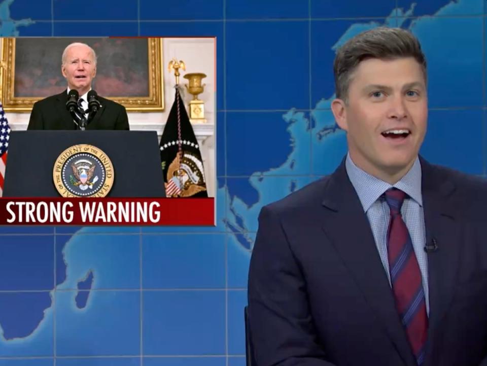 ‘SNL’ star Colin Jost mocks Joe Biden (YouTube)