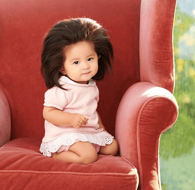 Japanese Baby Chanco is featured in one of Pantene Japan's latest advertising campaigns, celebrating the girl's exceptionally long hair.