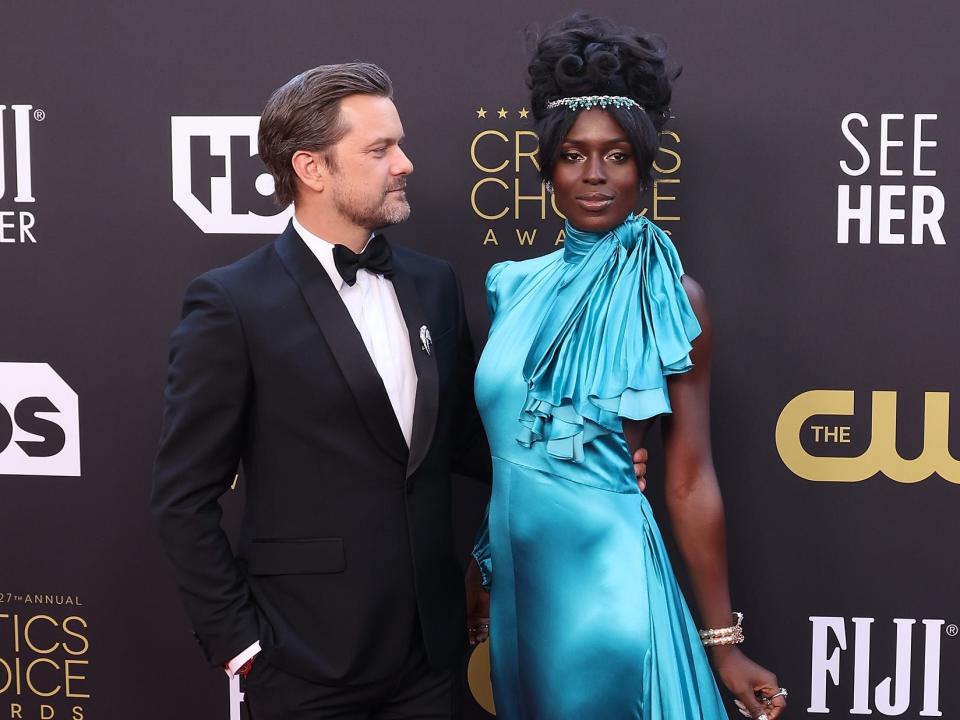 Joshua Jackson and Jodie Turner-Smith attend the 27th Annual Critics Choice Awards