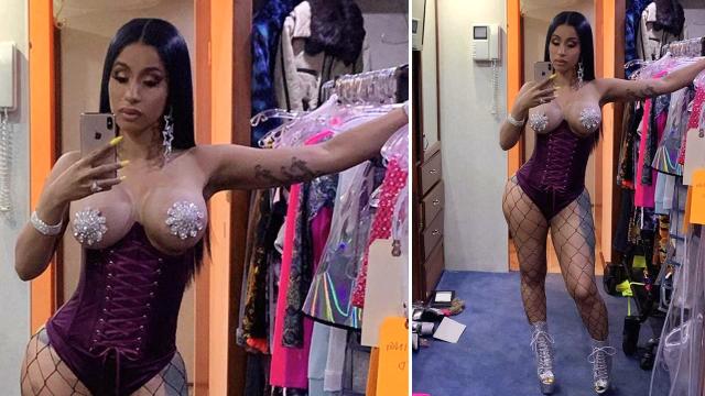 Cardi B Makes Tongues Wag With Topless Pic One Month After Breast Lift