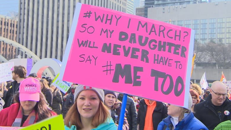 Women's March in Toronto focuses on 'momentum' for change strengthened by #MeToo movement