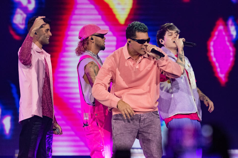 Erick Brian, Richard Camacho, Zabdiel De Jesús y Christopher Vélez Muñoz. (Photo by Scott Dudelson/Getty Images)