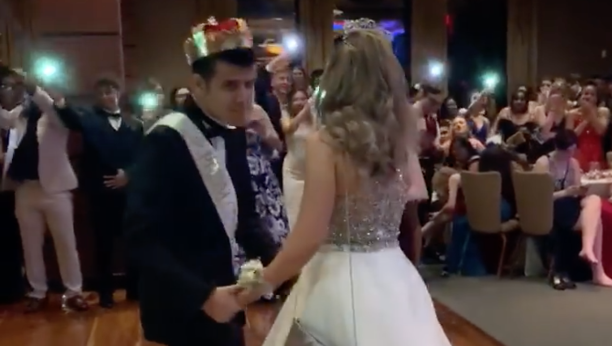 Edgar, a student with autism, took home the title of prom king at his Nevada high school’s dance. (Photo: Facebook)