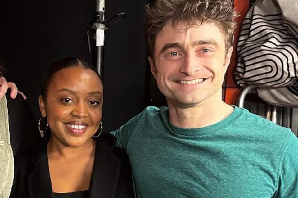 <p>Quinta Brunson/Instagram</p> Quinta Brunson and Daniel Radcliffe in 2024