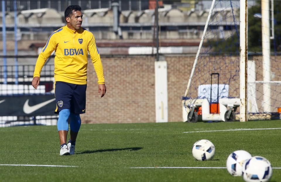 Carlos Tevez.Entrenamiento de Boca Juniors.3 de junio de 2016.Complejo Pedro Pompilio.Foto: Javier Garcia Martino / Photogamma. Foto: Javier Garcia Martino / Photogamma (5582_03062016boca25)