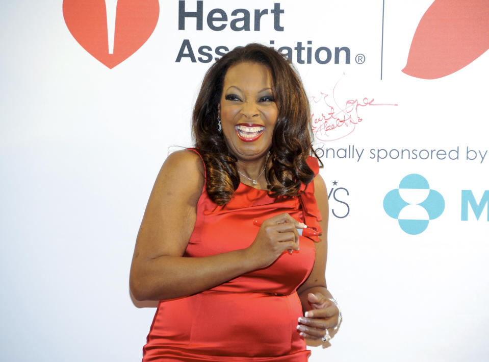 FILE - In this Feb. 3, 2012, file photo,. tlevision personality Star Jones makes an appearance to promote the national "Go Red For Women" campaign, in support of heart disease awareness, at Macy's Herald Square in New York. Jones launched a campaign that reflect an emerging trend among African American women: Finding creative ways to combat the obesity epidemic that poses a threat to their longevity. African-American women have the highest rate of obesity of any group of Americans. Four out of five black women have a body mass index above 25 percent, the threshold for being overweight or obese, according to the Centers for Disease Control and Prevention. By comparison, nearly two-thirds of all Americans are in this category, the CDC said. (AP Photo/Evan Agostini, File)