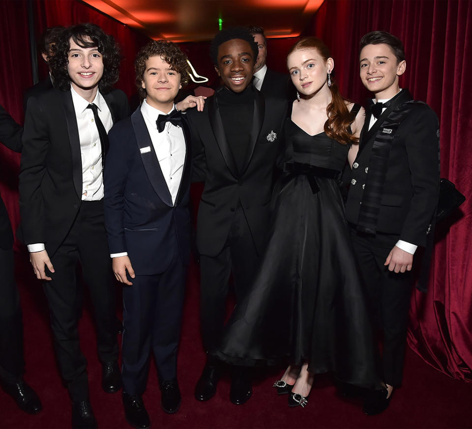 Finn Wolfhard, Gaten Matarazzo, Caleb McLaughlin, Sadie Sink, and Noah Schnapp