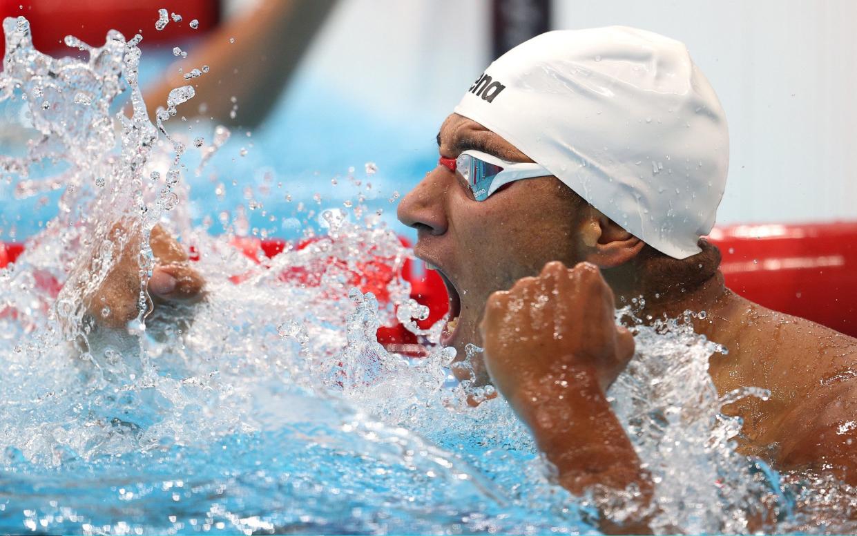 Ahmed Hafnaoui: How an 18-year-old Tunisian in lane eight smashed his PB to win gold and stun Olympics swimming - GETTY IMAGES