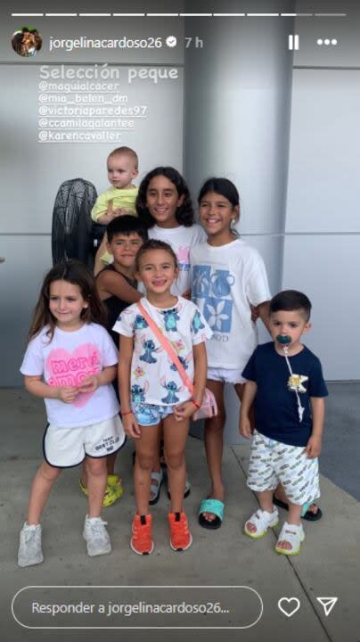 "Selección peque": los hijos de Di María, Paredes, Romero, Lo Celso y De Paul pasaron tiempo juntos en Atlanta - Créditos: @Instagram @jorgelinacardoso26