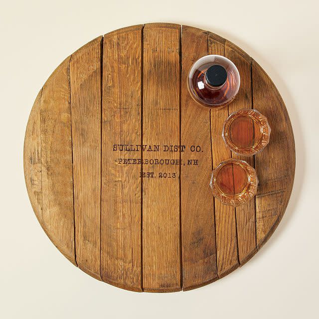 Custom Bourbon Barrel Lazy Susan