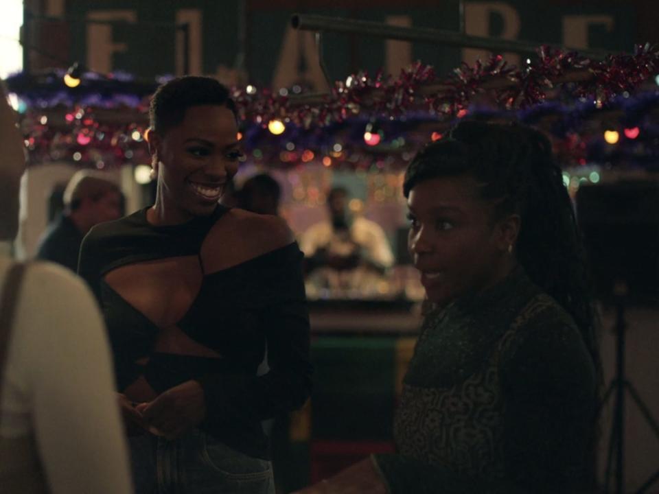 Molly (Yvonne Orji) and Quoia (Courtney Taylor) and Issa Dee (Issa Rae) on "Insecure"