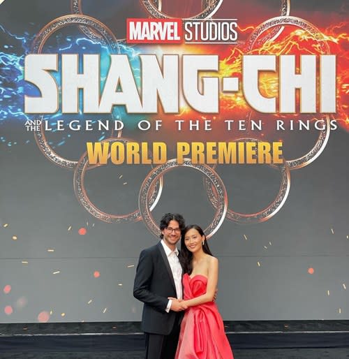 The beautiful couple at the premiere of 'Shang-Chi and the Legend of the Ten Rings'