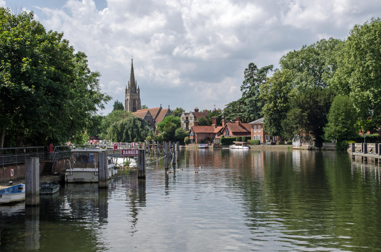  The river near Little Marlow treatment works. 